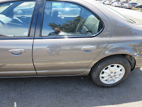 Door after collision repairs at Almost Everything Auto Body.