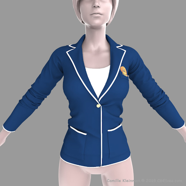 Marvelous Designer Jacket 3D Dynamic Clothing
