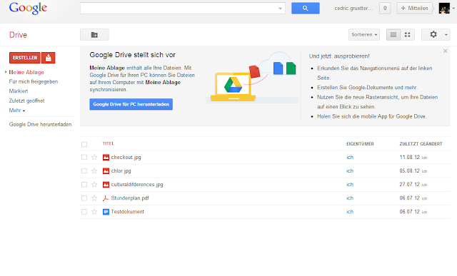 Google Drive Seite