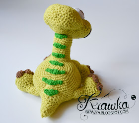 Krawka: Arlo the Apatosaurus from Pixar's The Good Dinosaur Pattern by Krawka