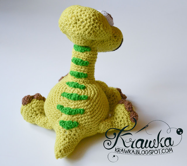 Krawka: Arlo the Apatosaurus from Pixar's The Good Dinosaur Pattern by Krawka