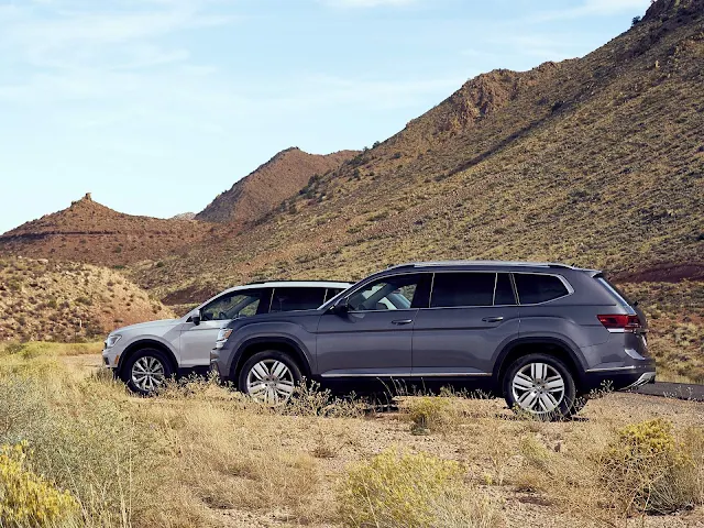 VW Atlas e Tiguan terão versões de cinco lugares nos EUA