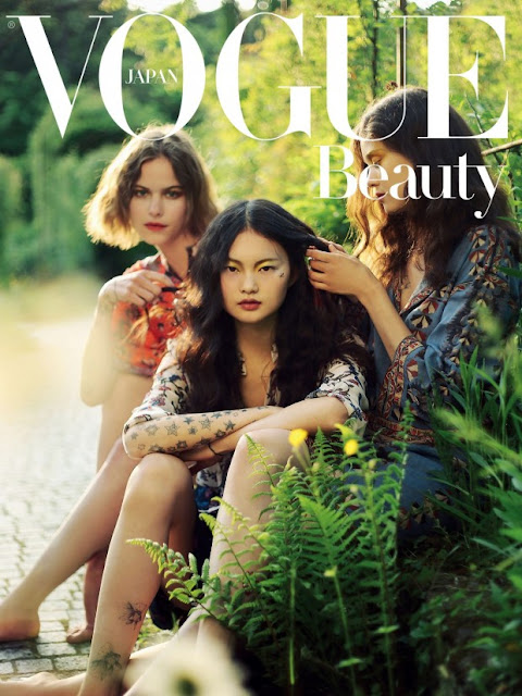 Model @ Alexandra Hochguertel, Diana Moldovan & He Cong by Alexandra Sophie for Vogue Japan, August 2015 