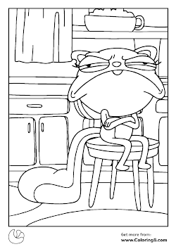 Kiff is Disappointed Coloring Page