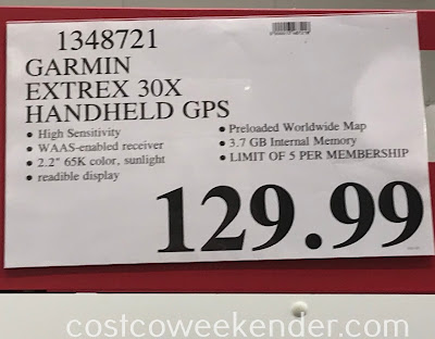 Deal for the Garmin eTrex 30x Handheld GPS at Costco