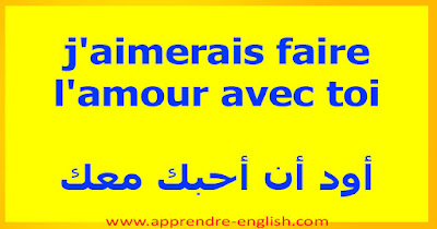 j'aimerais faire l'amour avec toi    أود أن أحبك معك