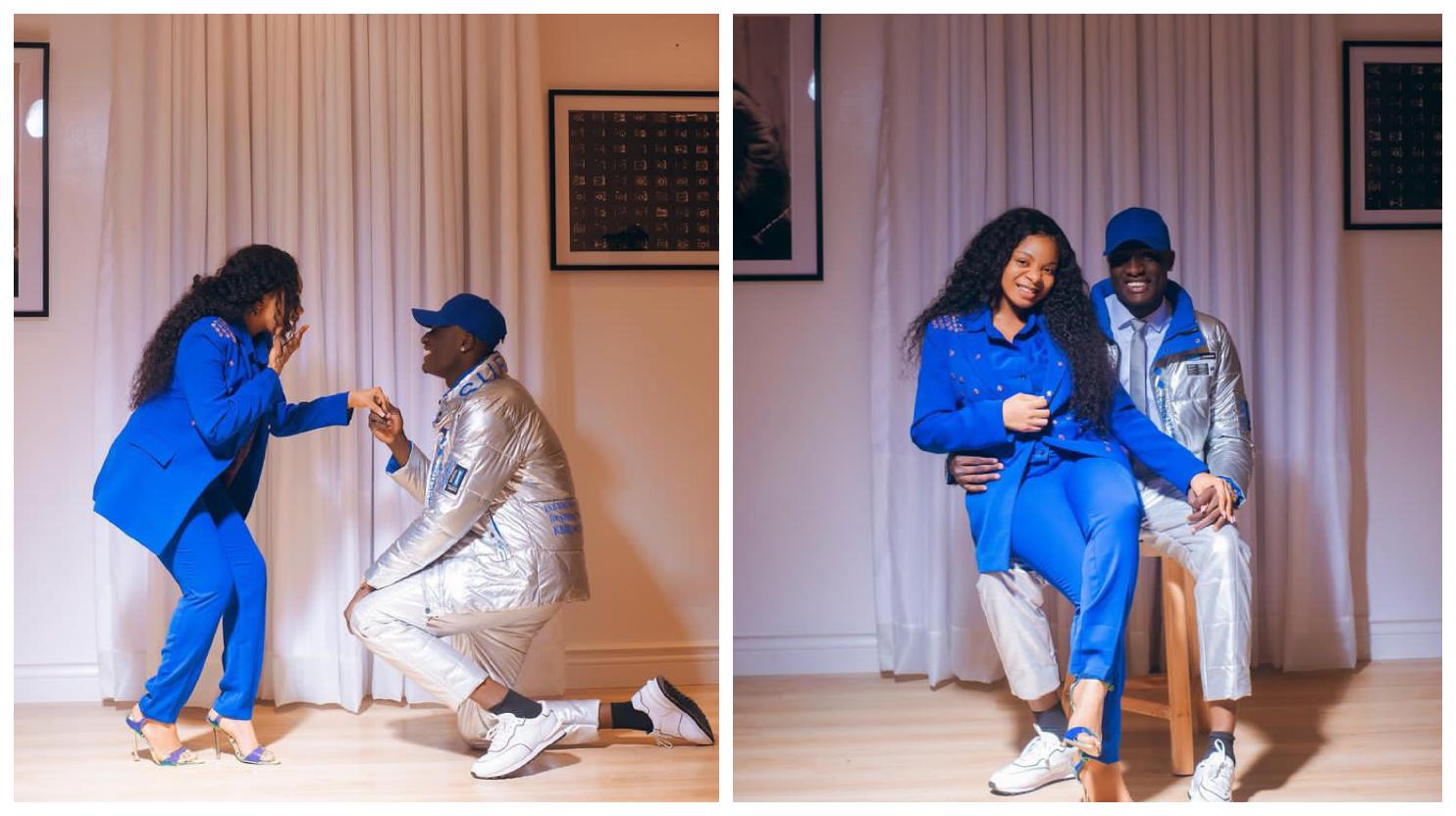 BBNaija Chizzy proposes to Queen on Valentine's Day - Pictures