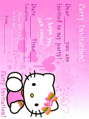 Hello kitty invitations and free printable hello kitty invites Free