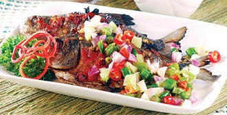 Resep Ikan Bawal Bakar Sambal Dabu