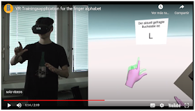 Aplicación de VR para aprender lengua de signos. Pulsa para ver el vídeo en YouTube