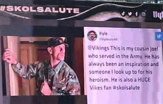 Johnny Sin's Picture Displayed For Exchanging Of Soldier In The Football Stadium