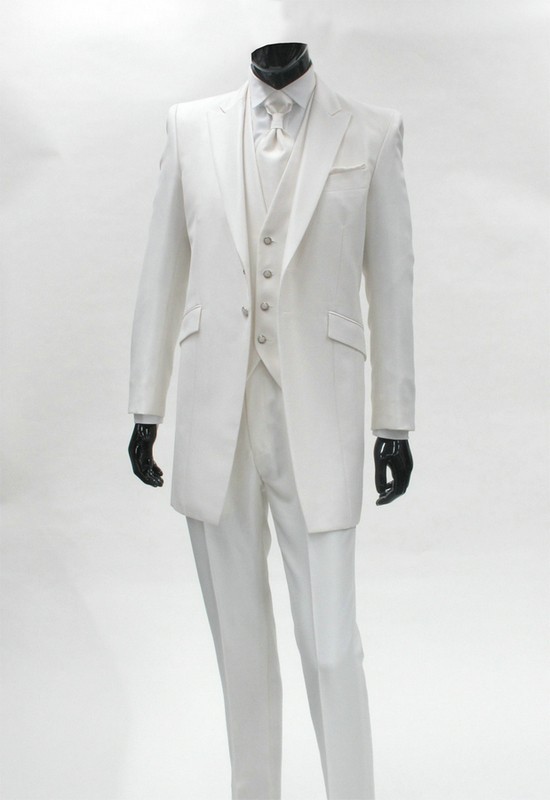 Model Desain Jas Pengantin Pria Terbaik Warna Putih 
