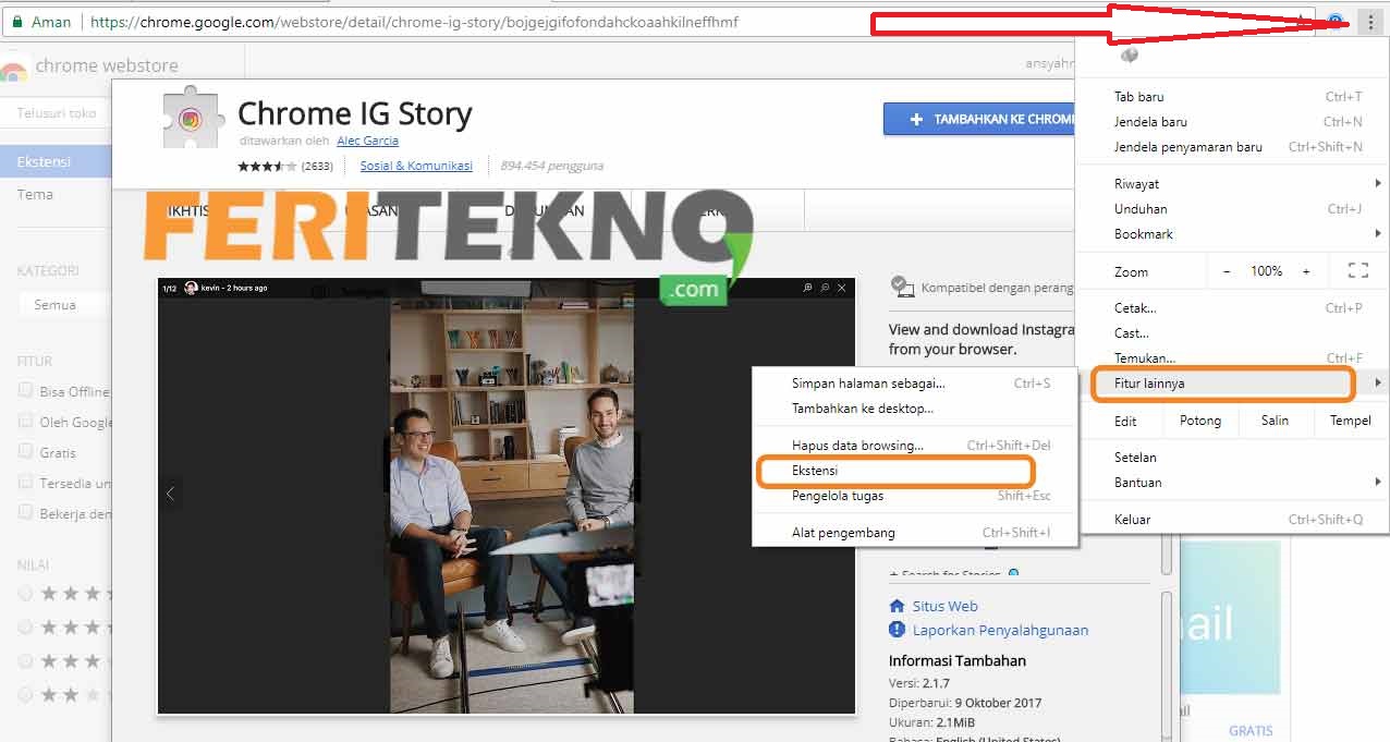 2 Cara Download Instastory Di Instagram Dari PC Dan HP Feri Tekno