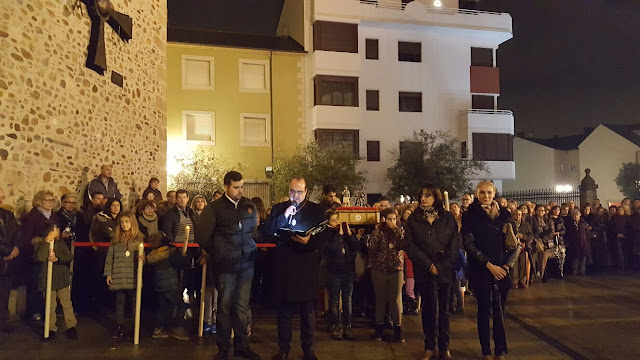 Rut Santín, de C´s Ponferrada, en la procesión de la Clausura del Año Jubilar.