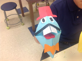Origami Talking Puppets Art Lesson