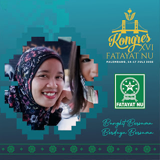 Twibbon Kongres Riang Gembira Fatayat NU 2022, Desain Keren dan Elegance