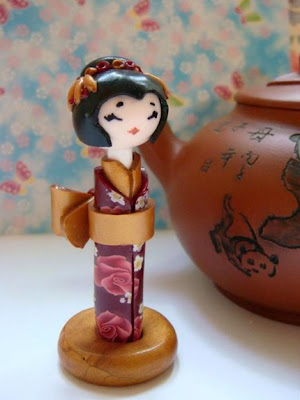 polymer clay art doll