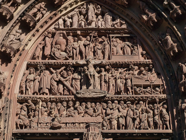 jiemve, Grand Est, Strasbourg, Cathédrale, portail, sculpture, bas-relief