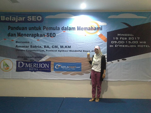 Search Engine Optimization dipelajari Blogger Kepri dengan Ammar Satria