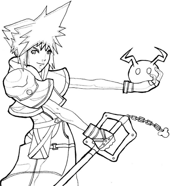 Free Printable Kingdom Hearts Coloring Pages