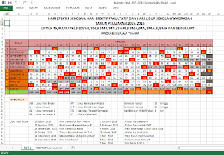 Kalender Pendidikan 2015 - 2016