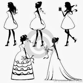 Siluetas de Novias. 