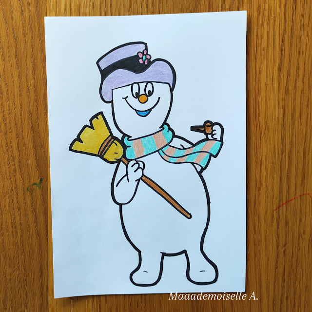 Dessin bonhomme de neige