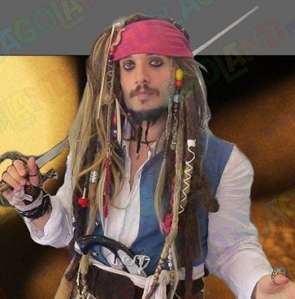 Damiano Jannone - Sosia Capitan Jack Sparrow Dragoland Animazione Befana del Poliziotto CONSAP