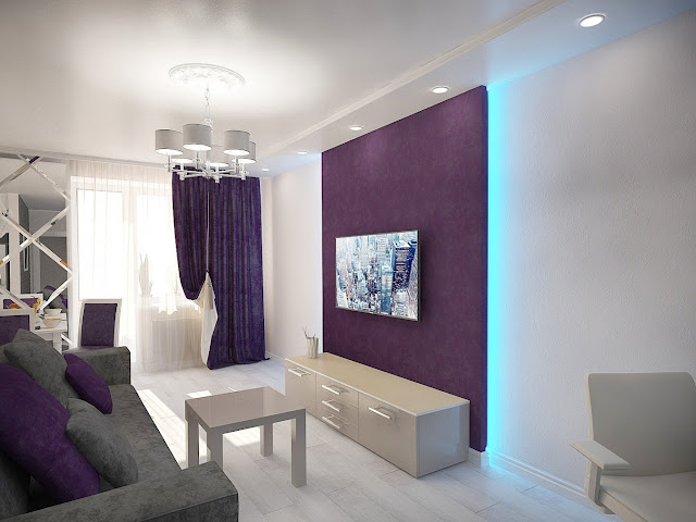 purple and gray living room ideas