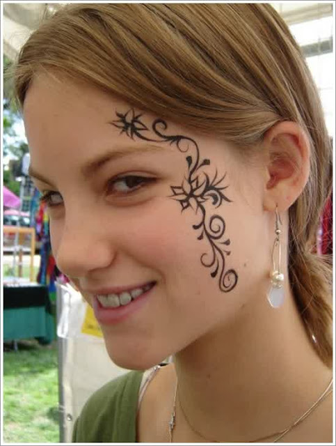 female face tatoo