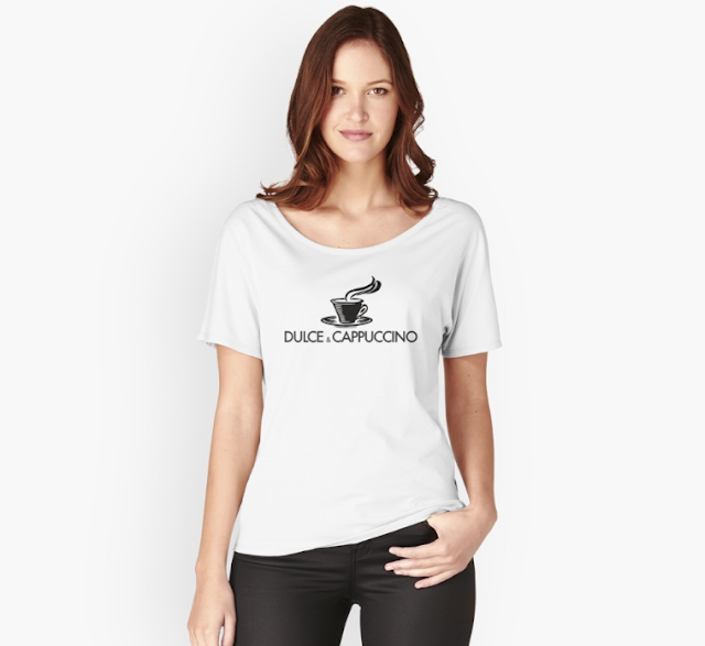 Dulce & Cappuccino parody logo T-shirts