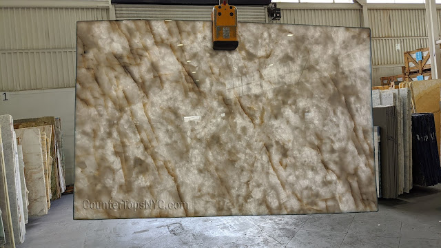 Cristallo White Quartzite Slabs High Quality