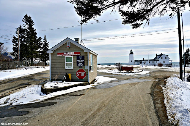 Caseta de Entrada al Pemaquid Point Lighthouse Park en Maine