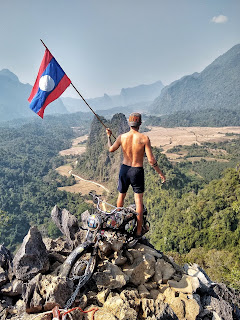 The magnificent vang vieng summit in Laos