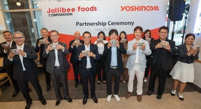 Jollibee Group and Yoshinoya partnership ceremony