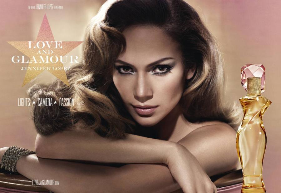 Jennifer Lopez is presenting her new fragrance Love Glamour which arrives