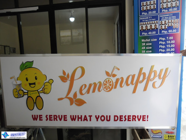 Acrylic Lightbox Sign for Lemonappy
