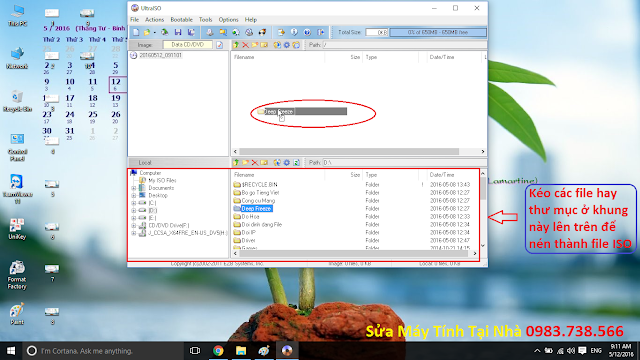 Tạo file ISO từ dữ liệu trong ổ cứng bằng UltralISO - H11