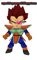 Papercraft Vegeta (false color)