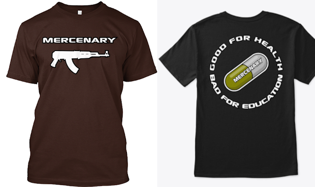 Mercenary T-Shirt - Mercenary Garage Good for Health, Bad for Education Akira Tee Shirt