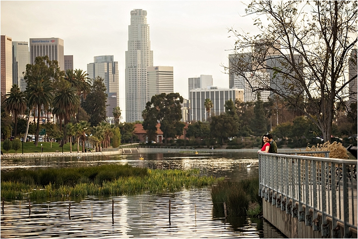 Downtown Los Angeles & Skyline Engagement Session