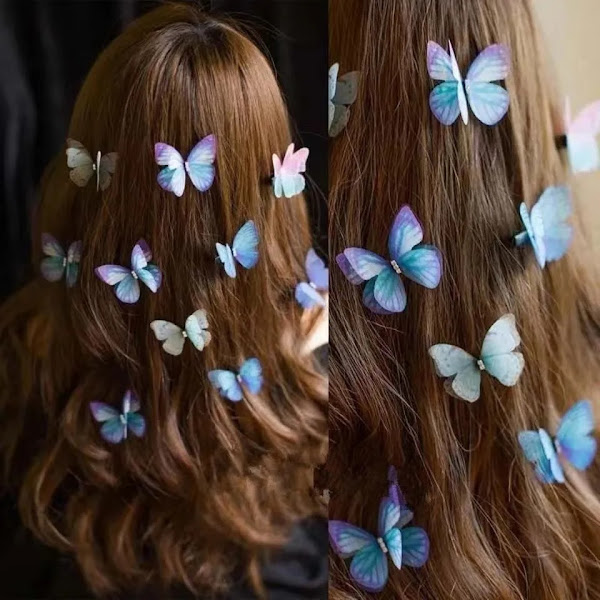 Mesh Double-layer Butterfly Hairpins Purchase on Amazon & Aliexpress
