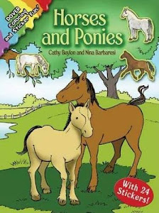 Horses and Ponies Coloring Book