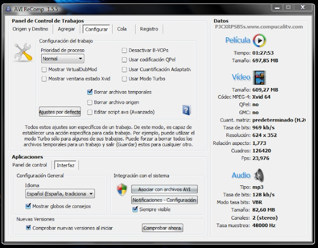 AVI ReComp v1.5.5 Español Descargar 1 Link 2012 