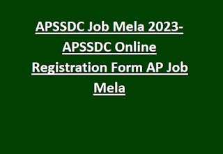 APSSDC Job Mela 2023-APSSDC Online Registration Form AP Job Mela