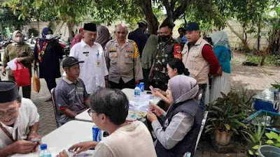 Polisi terjun langsung amankan Penyaluran BLT BBM dan BPNT Sembako di Pinang Tangerang