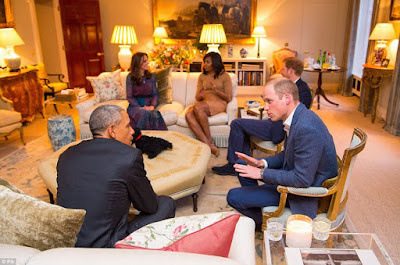 Getting comfy with the Obamas at Kensington Palace