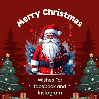 Image of Merry Christmas Wishes Images for Facebook and Instagram