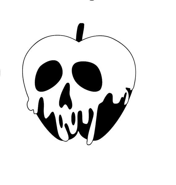 Snow white poison apple coloring page 5