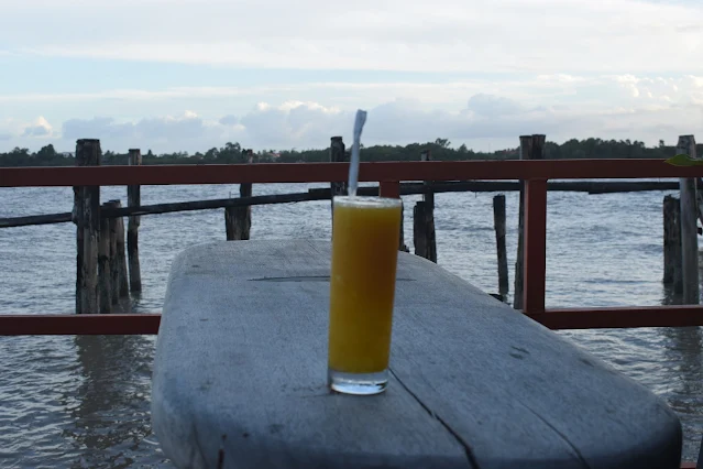 "Mope fruit juice from E'tembe Tropical Rainforest Restaurant"